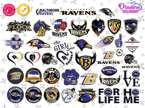 Baltimore Ravens SVG Bundle NFL Teams Logo PNG DXF EPS Vectorency