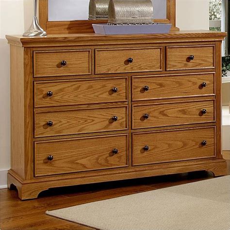 Bb75 002 Vaughan Bassett Furniture Forsyth Medium Oak Dresser