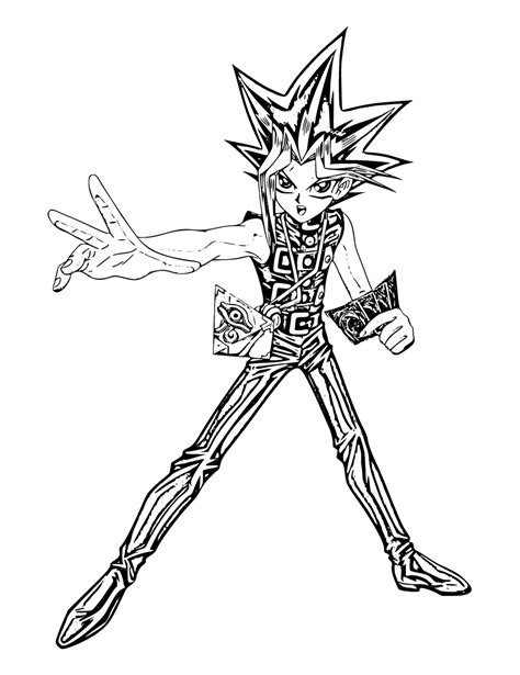 Yu Gi Oh Coloring Pages Manga Yu Gi Oh Coloring Sheets Cards Printable And Free Versions