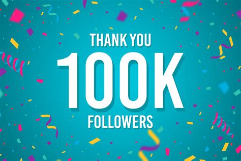 Thank You 100k Followers Graphic By Creative Mind · Creative Fabrica