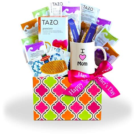 The best mother's day gifts are spa gift baskets, chocolate covered strawberries and flowers. It's Tea Time for New Mom | Mom gift basket, Mothers day ...
