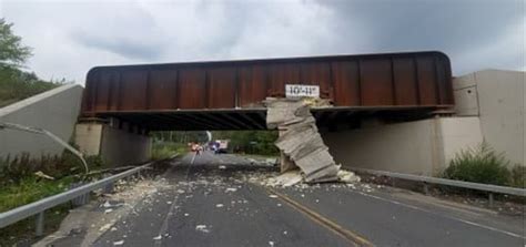 Another Tractor Trailer Slams Into Glenville Bridge Photos