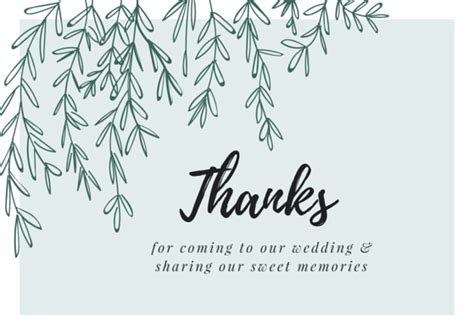 Printable Wedding Thank You Cards Thank You Note Wording