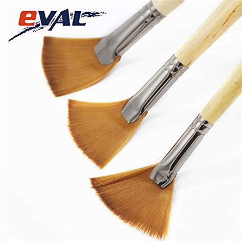 Eval 7pcsset Professional Artist Fan Paint Brushes Painting Brush Art