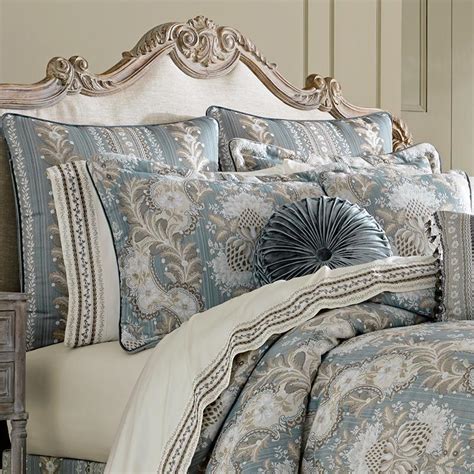 Crystal Palace French Blue 4 Piece Comforter Set Latest Bedding