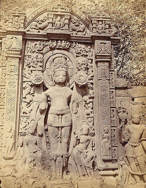 Sculpture Of Aditya Surya The Sun God And And The Navagraha Or