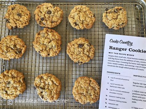 The Best Chewy And Crispy Ranger Cookies A Feast For The Eyes