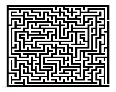 Medium Difficulty Maze Printable Puzzle Game For Free Download