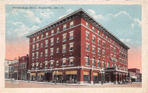 Huntsville Alabama Twickenham Hotel~later The Yarborough Postcard 1923