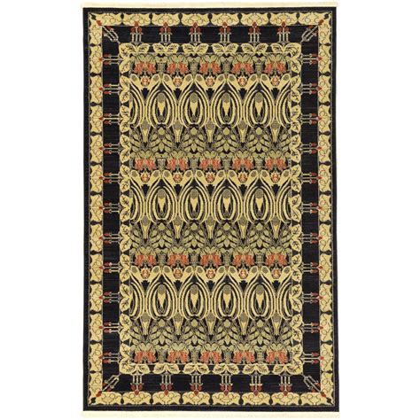 Check spelling or type a new query. Unique Loom Edinburgh Carnation Black 5' 0 x 8' 0 Area Rug ...