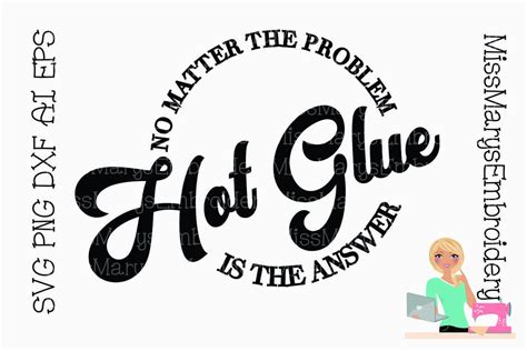 Hot Glue Svg Crafty Svg Glue Gun Svg Cut File Etsy