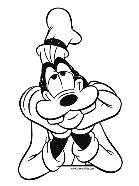 Goofy Coloring Pages To Print For Free Goofy Drawing Cartoon
