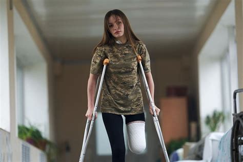 19 Year Old Ukrainian Defender Ruslana Danilkina Lost Her Leg At The