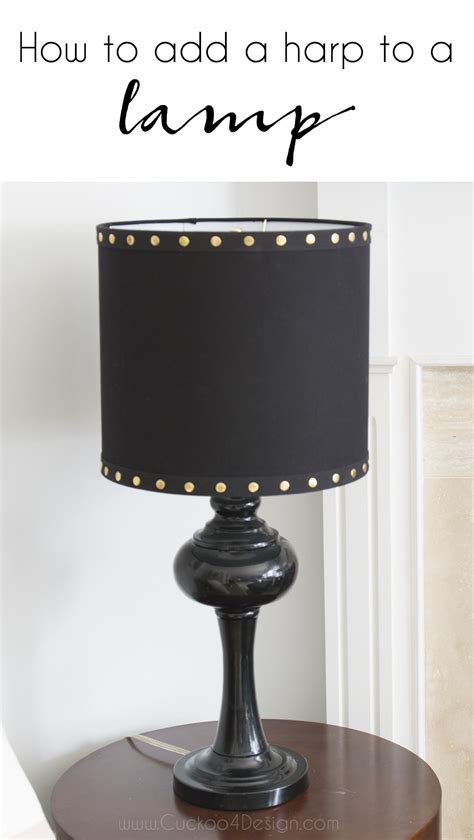 This will be more convenient for you to get something from your table which is a bit higher than you bed as opposed to bending just to reach your nightstand. Small Decor Changes: How to add a harp to a lamp ...