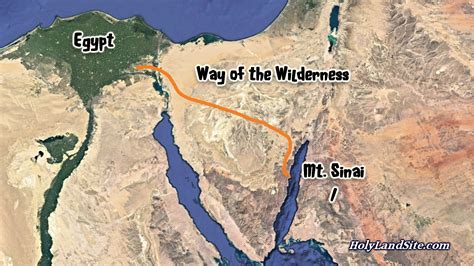 The Exodus Route Red Sea Crossing And Mt Sinai