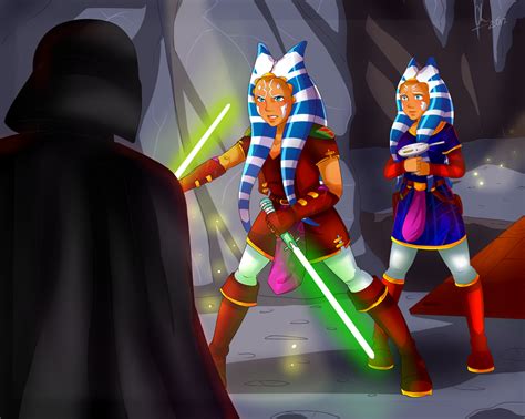 Darth Vader Ahsoka Tano Vs Obi Wan Darth Maul Canon Fight Battles