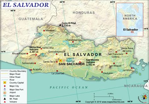 El Salvador Map Map Of El Salvador Political Map Worldofmaps Net