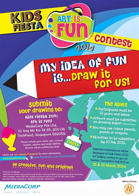 The competition encourages new ideas and the. Kids Fiesta 2014 & Art is FUN Contest | Welcome to Super ...