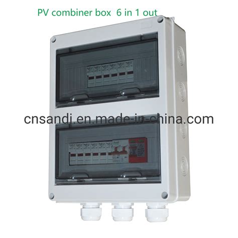 Ip65 Solar Junction Box 1000v Pv Combiner Box Pvb 6 Strings For Solar