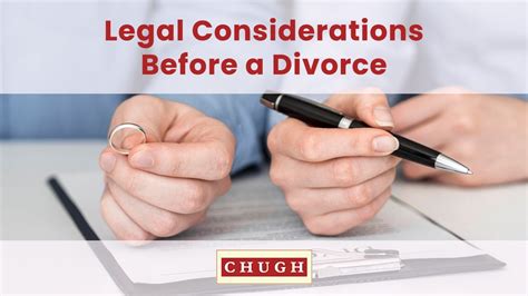 Legal Considerations Before A Divorce Youtube