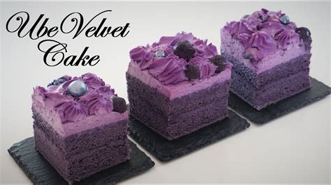 Ube Velvet Cake Purple Velvet Cake Easy Recipe Youtube