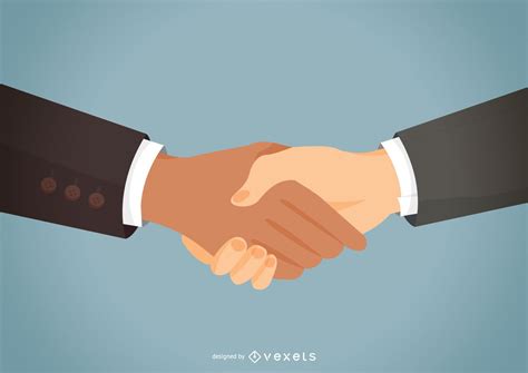 partner handshake flat illustration vector download
