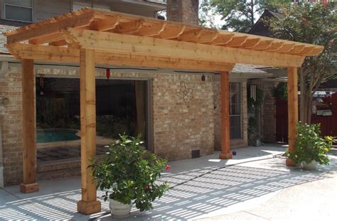 One final consideration as to location is accessibility. Poolside cedar pergola on concrete slab - Rustic - Patio ...