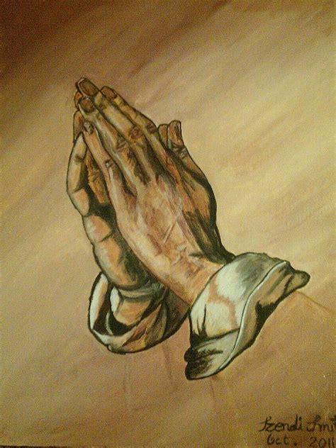 Praying Hands Painting Minimalis