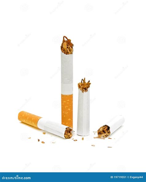 No Smoking Broken Cigarette Stock Image Image Of Smoker Drug 19719551