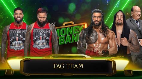 Roman Reigns Solo Sikoa Vs The Usos Money In The Bank WWE 2K23 YouTube