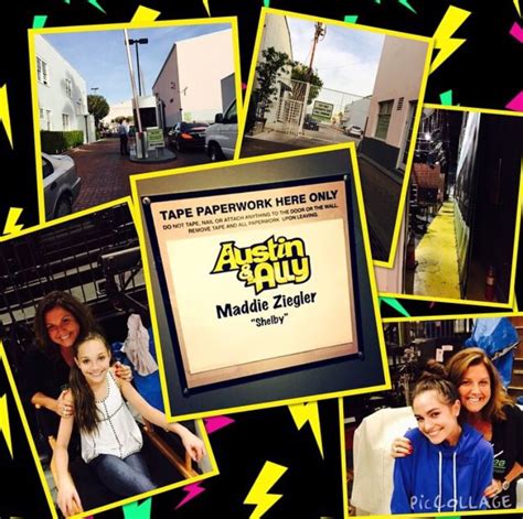 Maddie Ziegler Behind The Scenes Of Austin And Ally 2014 Austin And
