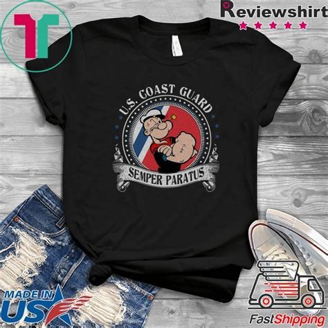 Popeye U S Coast Guard Semper Paratus T T Shirt