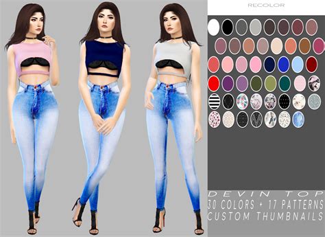 Sims4sisters — Simply Simming Devin Top Cas Standalone