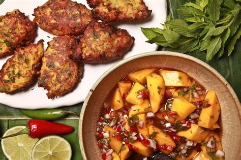 All the food that's fit to cook. Spicy Corn Pakoras With Mango-Tamarind Chutney Recipe ...