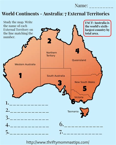 We would like to show you a description here but the site won't allow us. Australia Map Worksheet Printable - Grade 3 to 5 - Thrifty ...