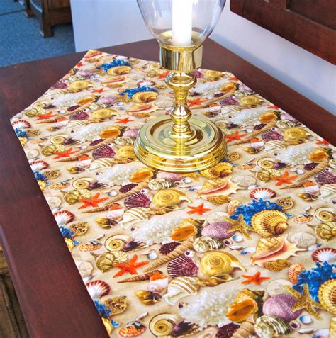 Seashell 54 Inch Reversible Table Runner With By Tracystreasuresri