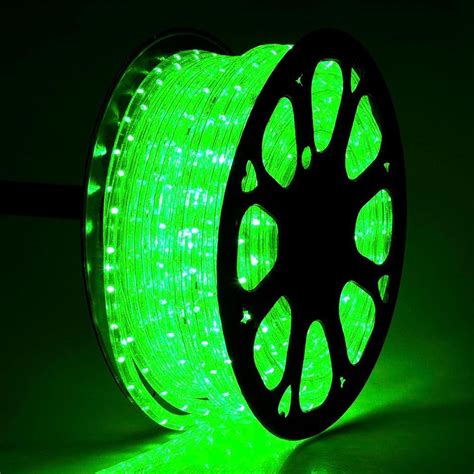 Delight 150 Ft Green 2 Wire Led Rope Light Indoor Outdoor Home Holiday