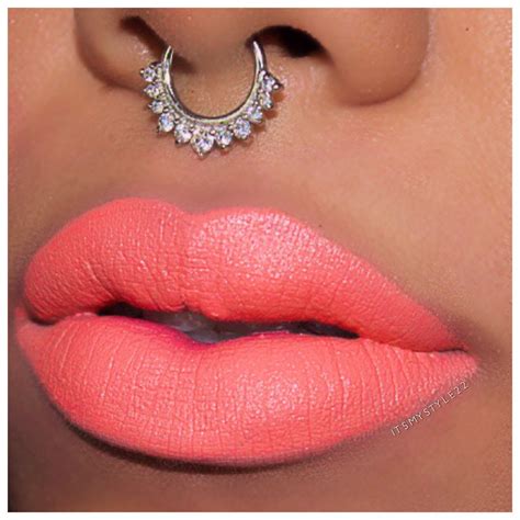 Neon Coral By Abh Coral Lipstick Beautiful Lips Kissable Lips