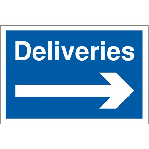 Deliveries Arrow Right Navigation Sign