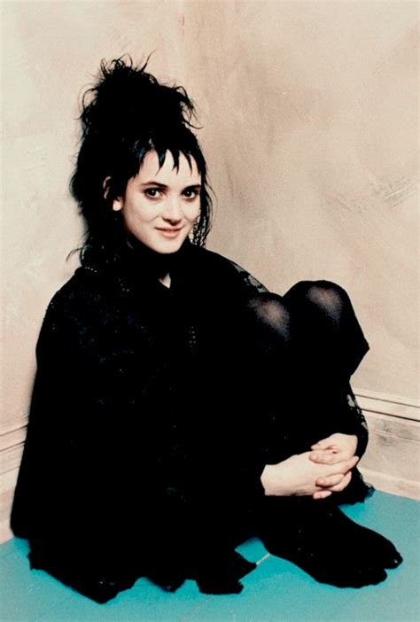 This image is in 9 collections. Winona Ryder in a promotional photo for Beetlejuice (1988 ...