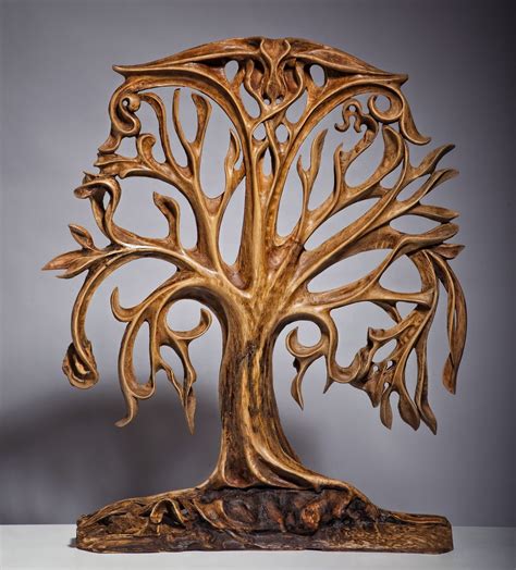 Life Tree Wood Sculpture Woodworking Is Beautiful Pinterest Wood