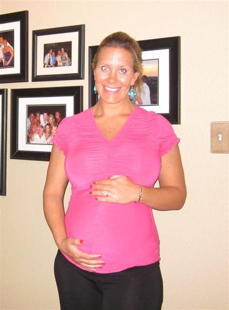 Image Of A Months Pregnant Woman Pregnancy Week Fetal Development