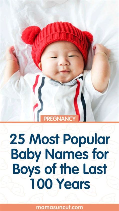 25 Most Popular Baby Names For Boys Of The Last 100 Years Baby Boy