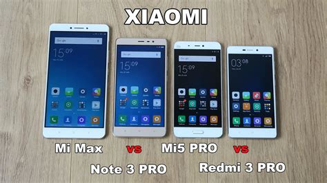 Xiaomi mi max 3 pro. Xiaomi: Mi Max vs Redmi Note 3 PRO vs Mi5 PRO vs Redmi 3 ...