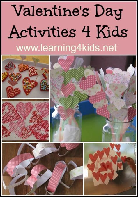 Valentines Day Activities For Kids Learning 4 Kids