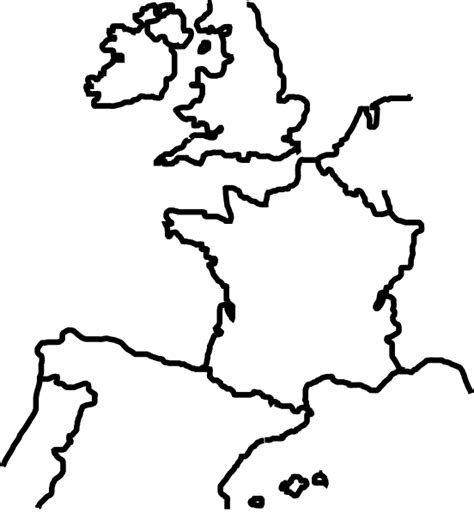 Not everyone wants to witness the solid geography of france, as there are some users, who want to explore france in some. Outline West Europe Clip Art at Clker.com - vector clip art online, royalty free & public domain