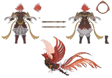 Suzaku Concept Artwork From Final Fantasy Xiv Stormblood Art Artwork