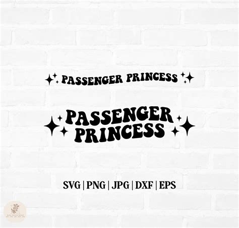 Passenger Princess Svg Girlfriend Svg Wife Svg Car Decal Etsy