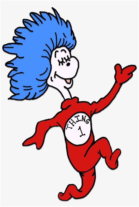 Download Thing 1 And Thing 2 Printable Template Seuss Coloring - Thing ...