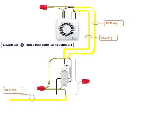 I am wiring a new basement bathroom. Trying to install a Nutone Model 665RP bathroom vent. The ...